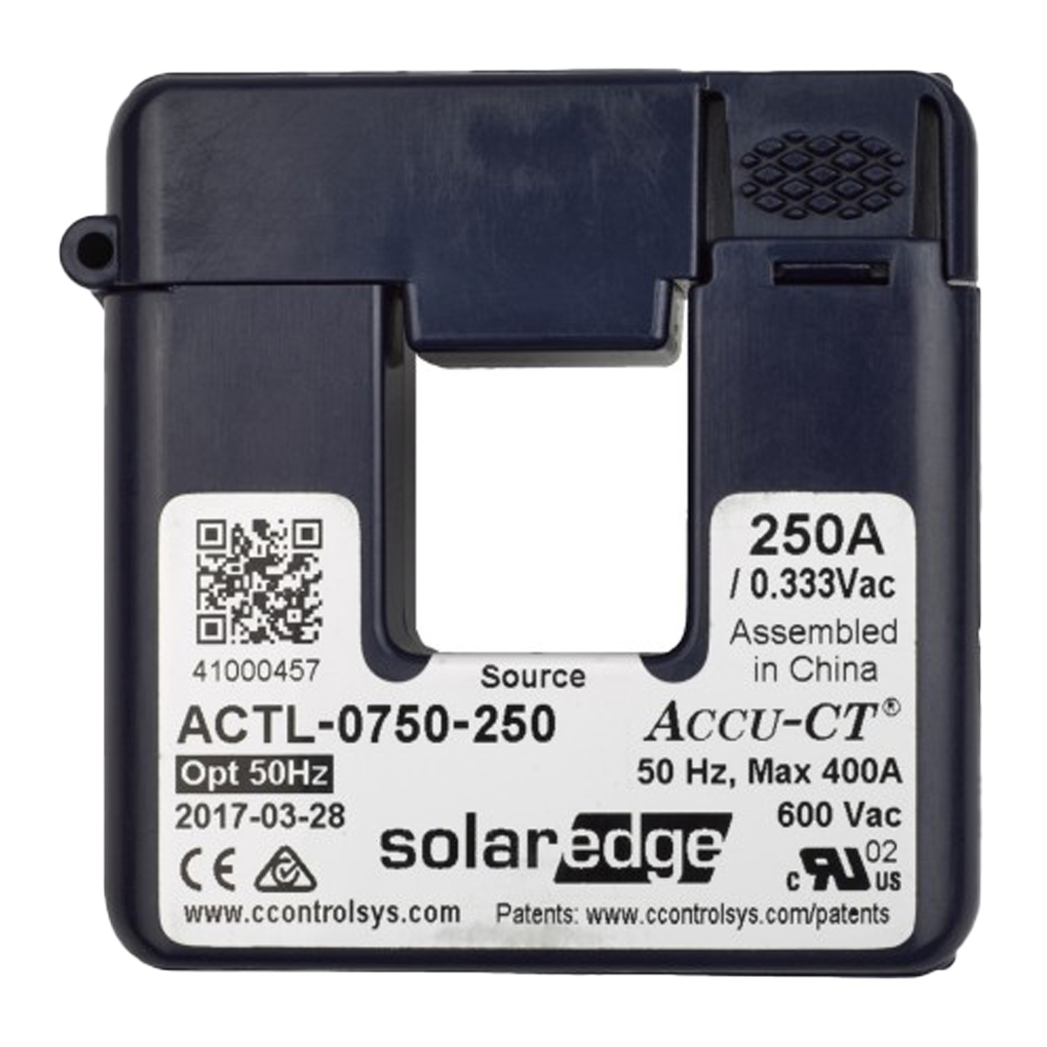 SOLAR EDGE 250A Transformador de corriente
