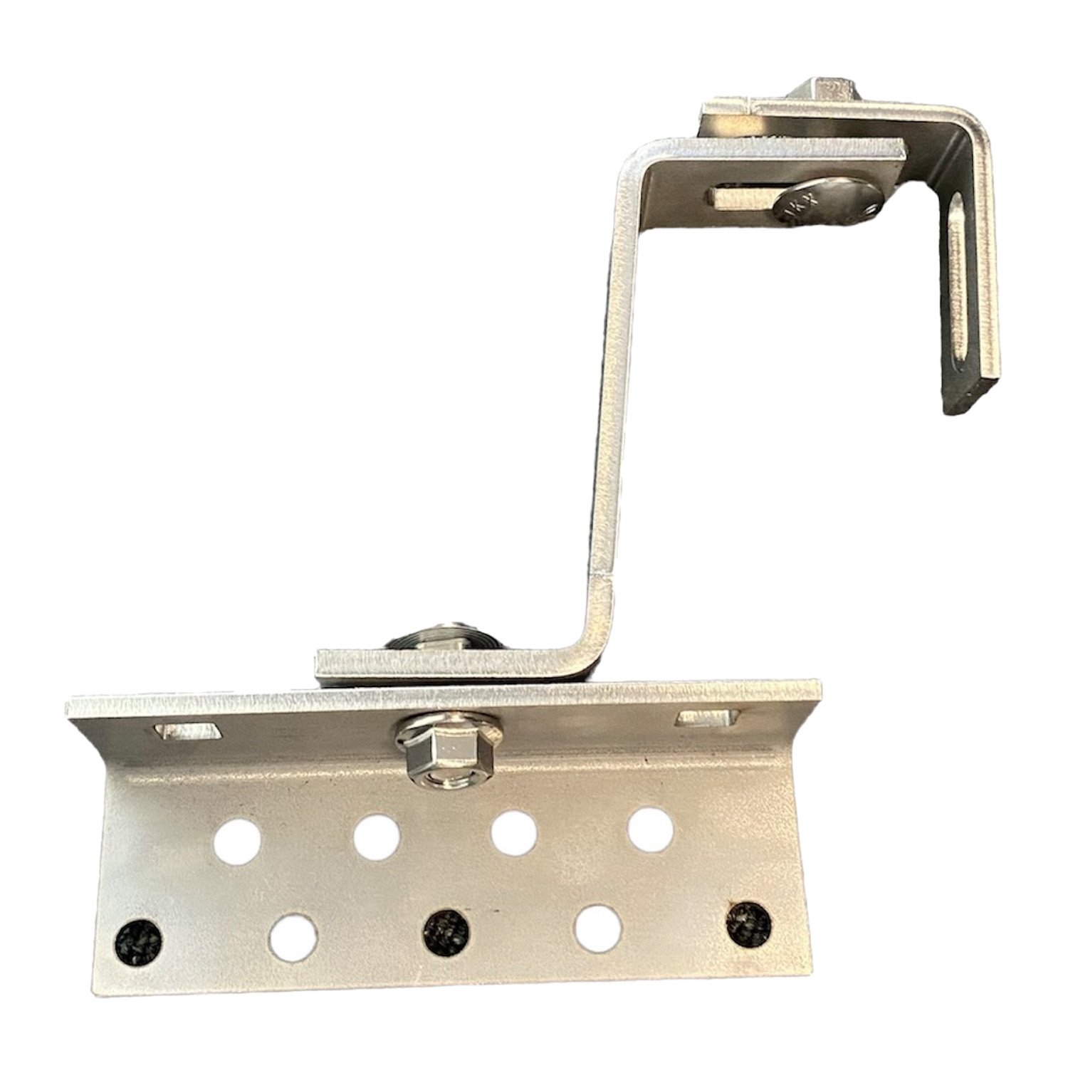 Gancho tipo VARIO, doblemente ajustable, 120 mm / A2