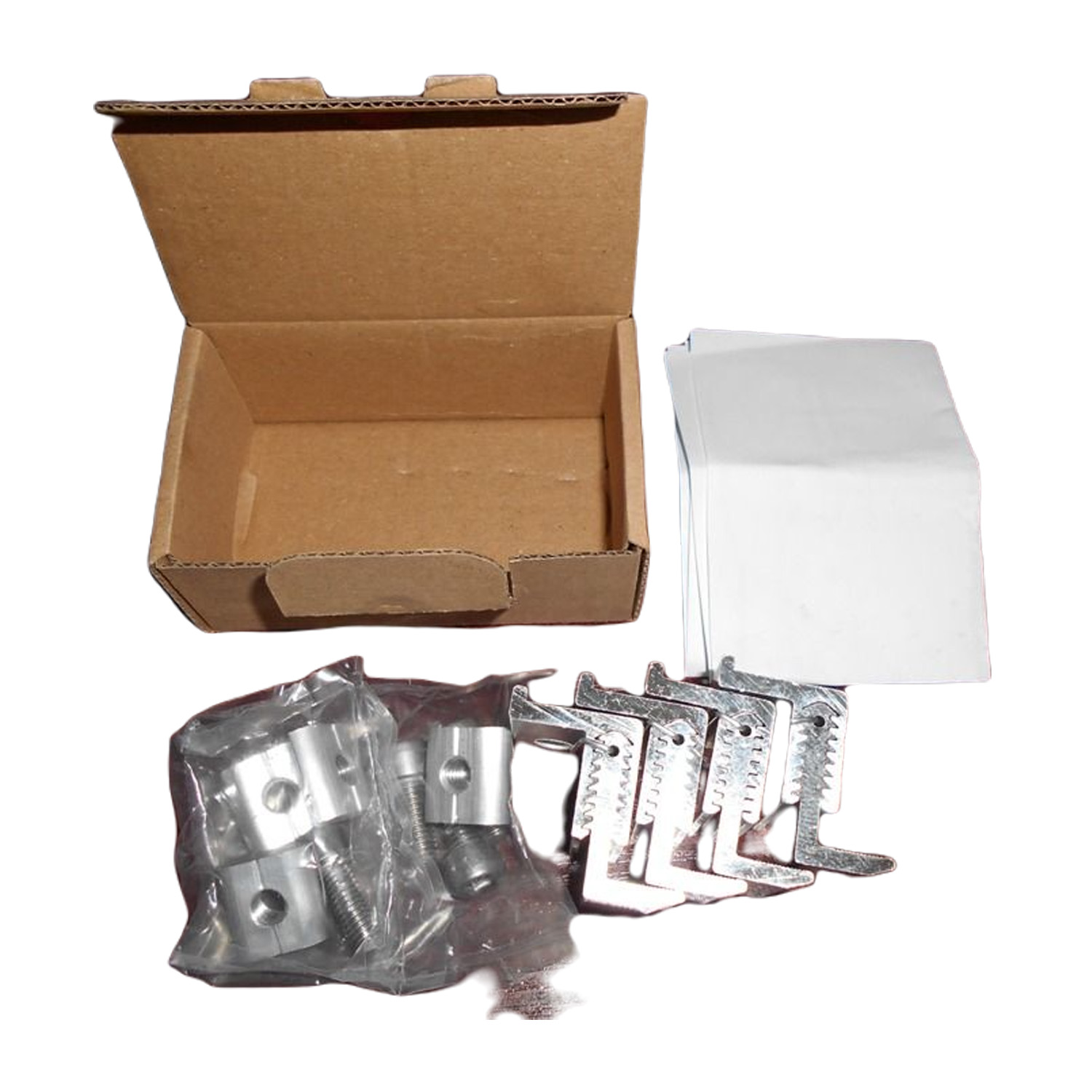 Estructuras - abrazadera final - 32-42mm - plateada - regulable KLIK