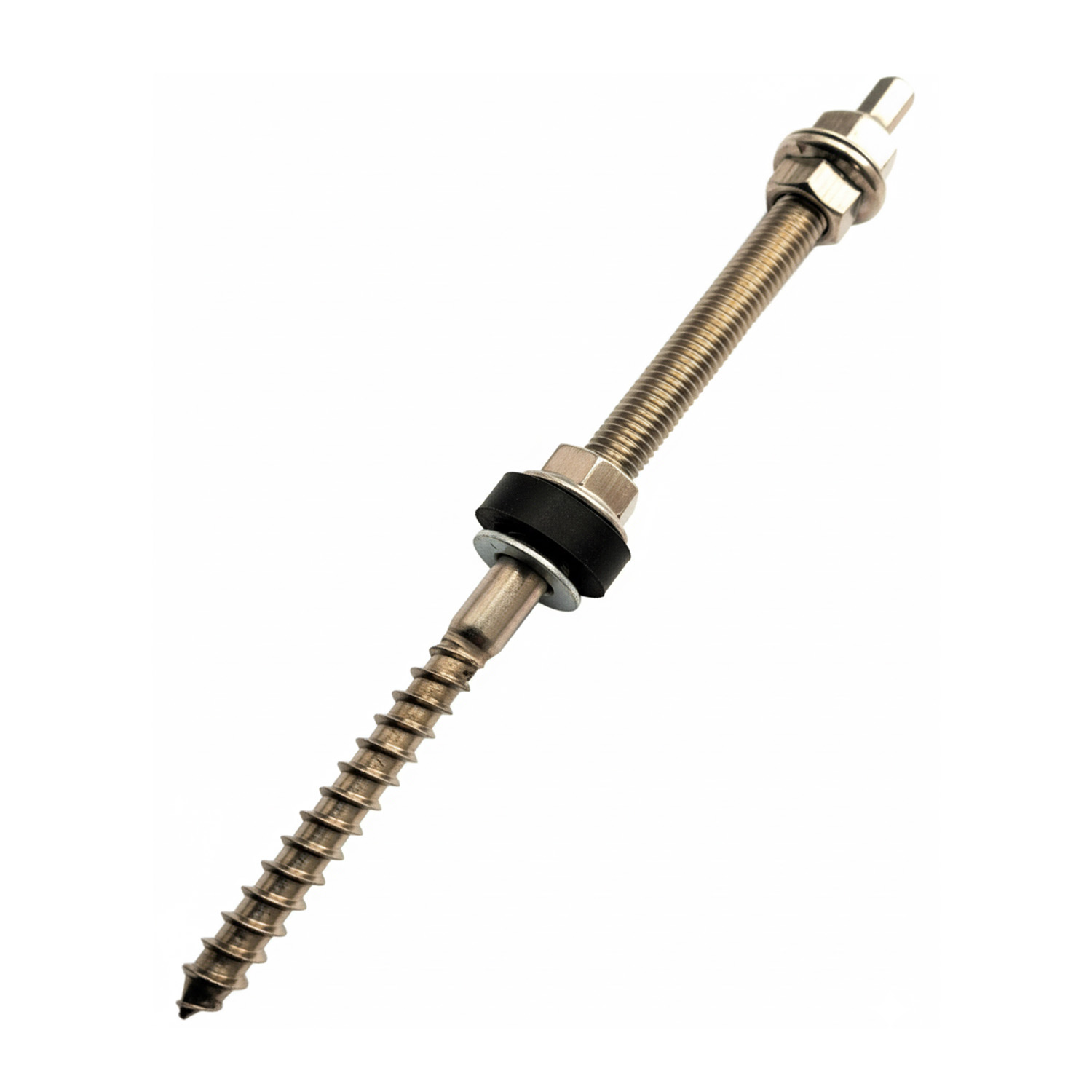 Tornillo de doble rosca M10x300 / A2 COMPLETO