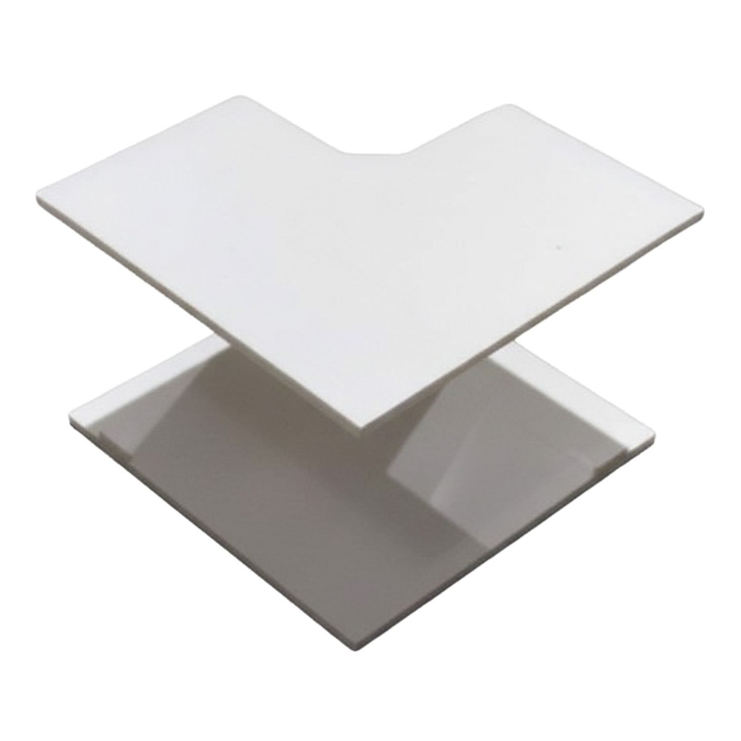 Esquina interior para canalones 40x40, 2 planos