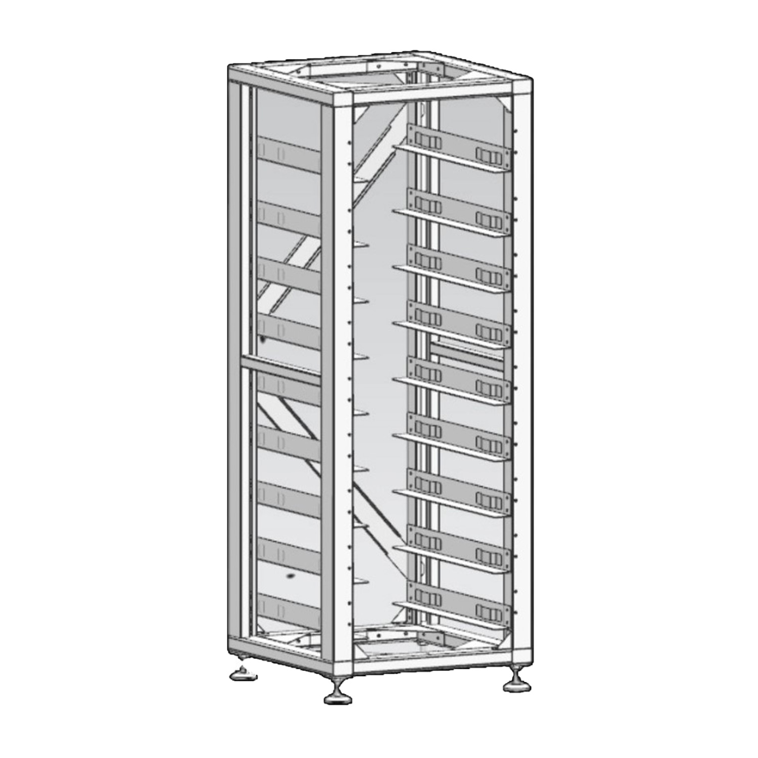 DEYE 3U-LRACK - 9 - Estándar de 19 pulgadas